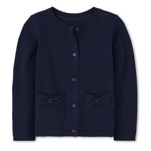 NWT - The Children's Place Baby Toddler Girls Bow Pocket Cardigan